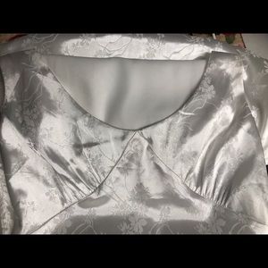 White Satin/Silk Finish Lulus Dress